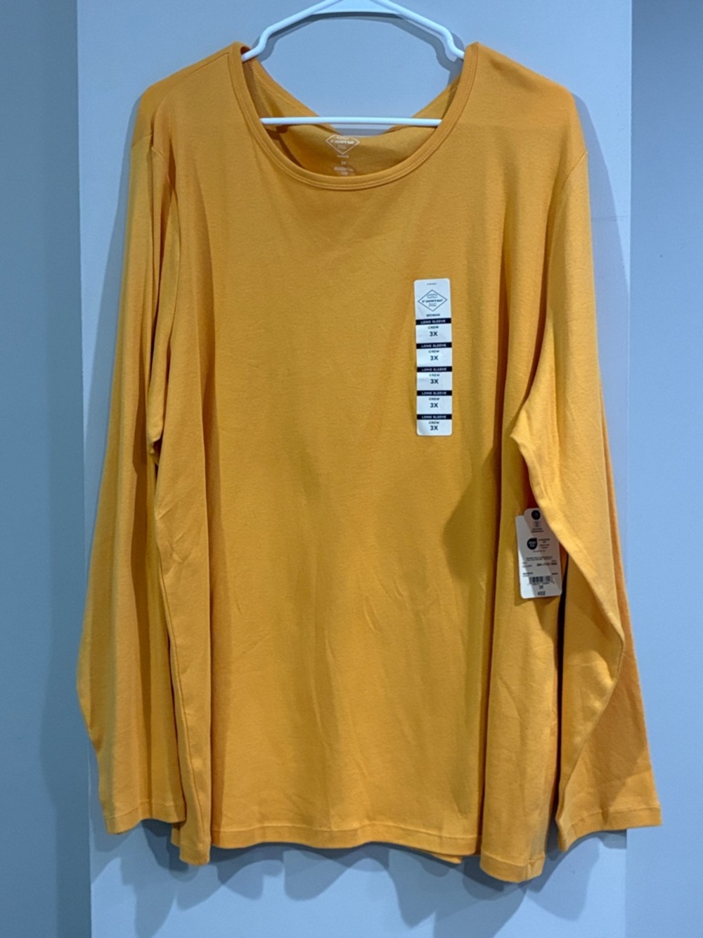 St.John Bay NWT  Plus Size Golden Yellow Long Sleeve Tee